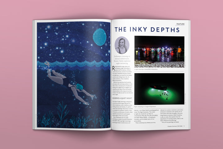 Outdoor Swimmer Magazine May 2026 issue | Night Swimming | Issue No. 106