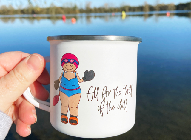 All For the Thrill of the Chill Enamel Mug