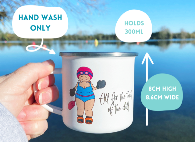 All For the Thrill of the Chill Enamel Mug