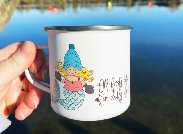 All Frosty Bits After Chilly Dips Enamel Mug