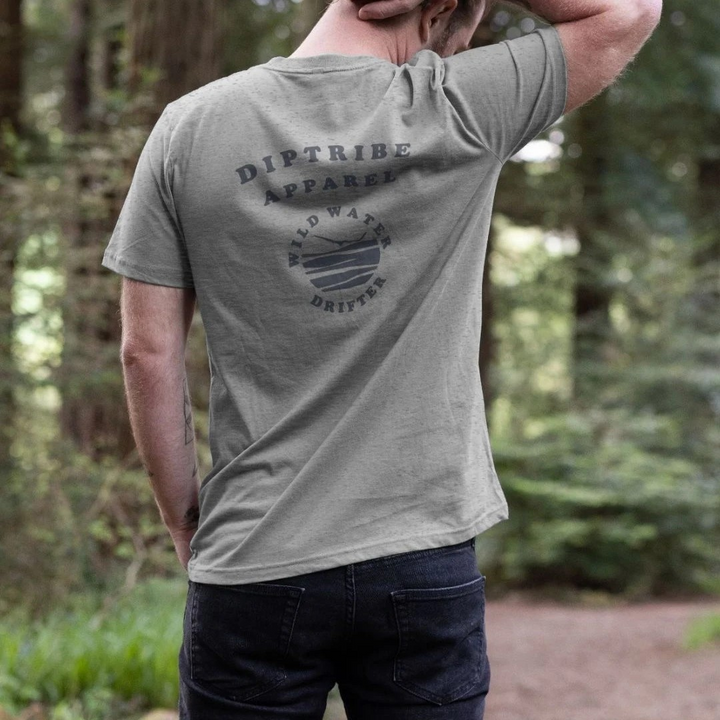 Wild Water Drifter Back Print Men's T-Shirt