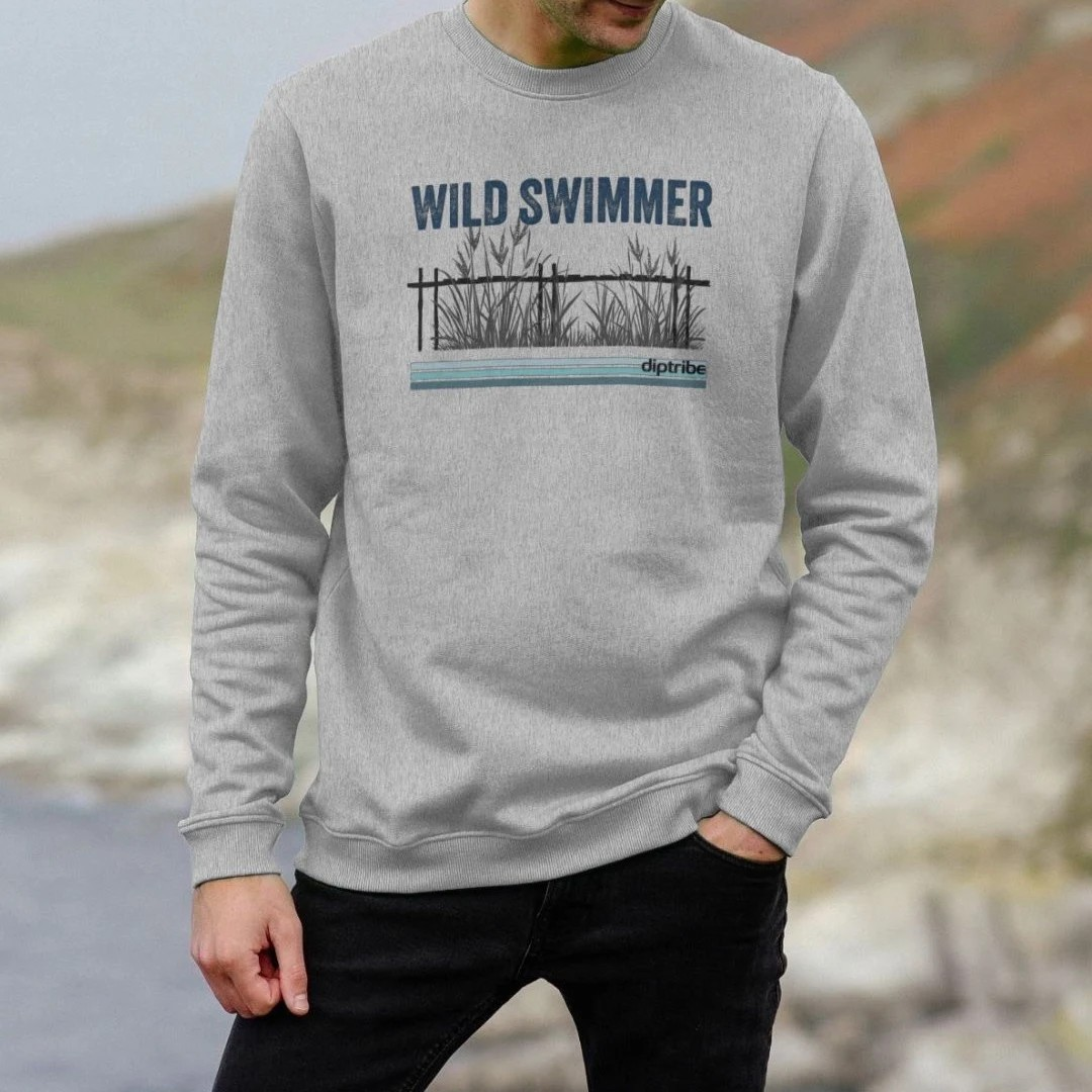 Wild Swimmer Recycled Organic Men's Sweatshirt