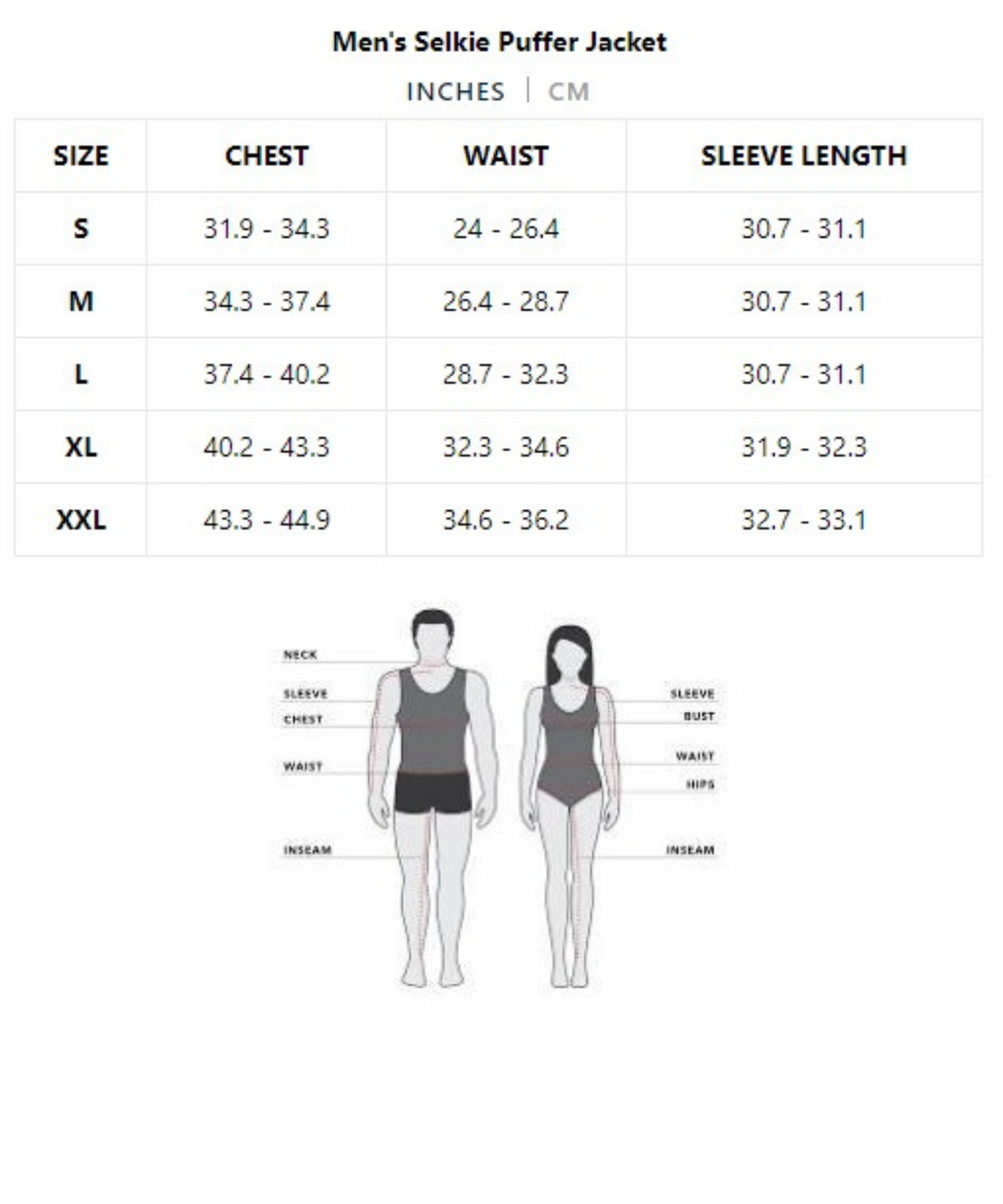 SELKIE UNISEX PUFFER JACKET