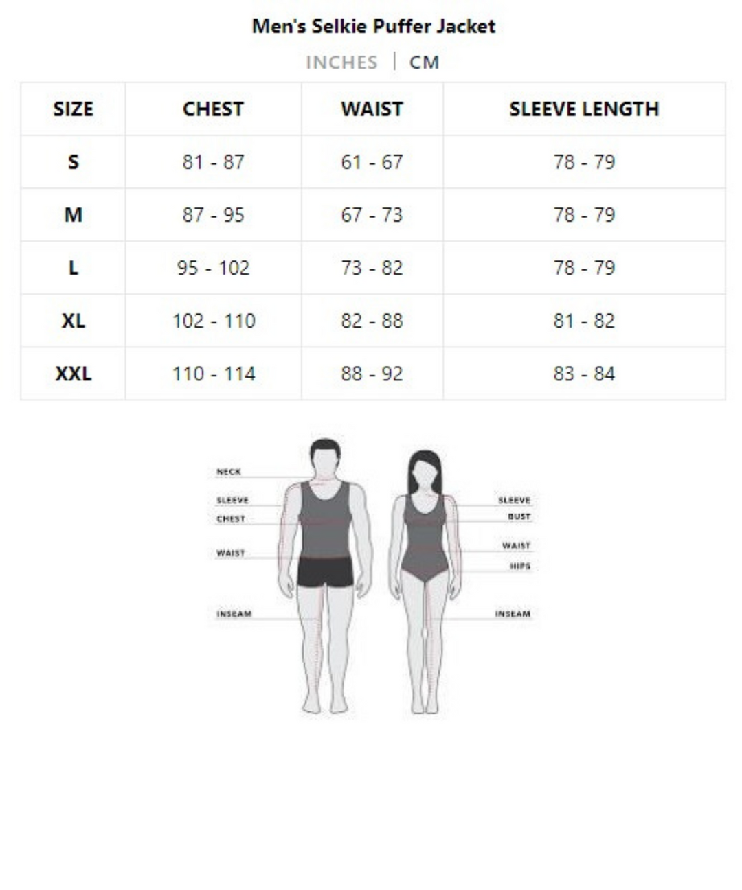 SELKIE UNISEX PUFFER JACKET