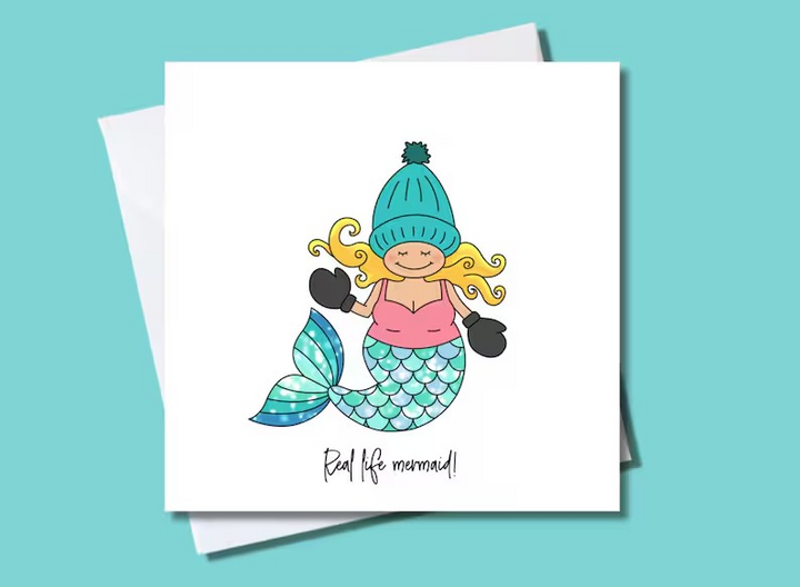 Real Life Mermaid Card
