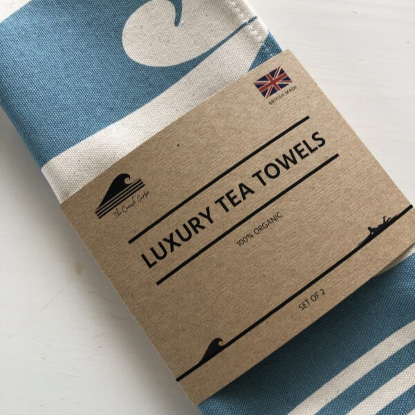 Luxury Organic Tea Towel - Set of 2