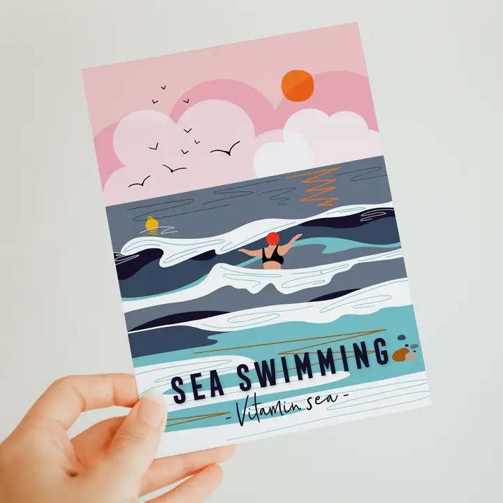 Sea Swimming Greeting Card - Vitamin Sea