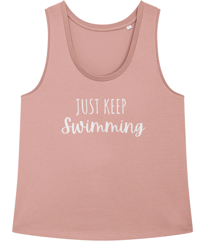 Just Keep Swimming Organic Cotton Vest Top