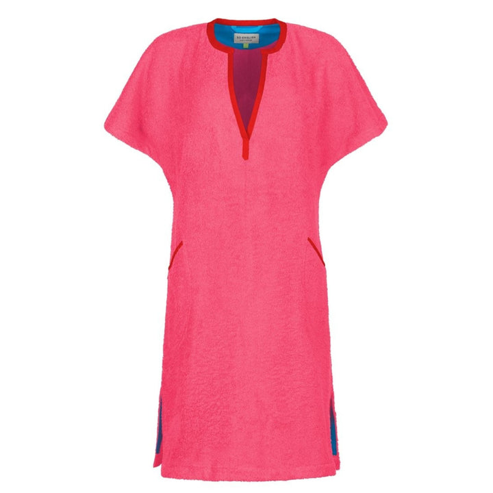 Front view of the So English Kiss dress in precious pink