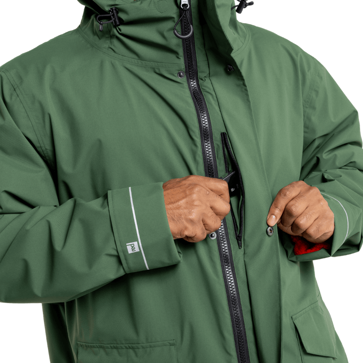 Men's EVO Pro Slimline Waterproof Parka Jacket - Forest Green