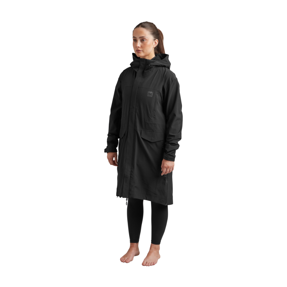 Aqw Obsidian Robe Women's Pursuit Waterproof Lightweight Changing Robe Jacket - Obsidian ...