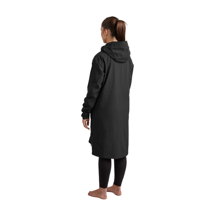 Women's Pursuit Waterproof Lightweight Changing Robe Jacket - Obsidian Black