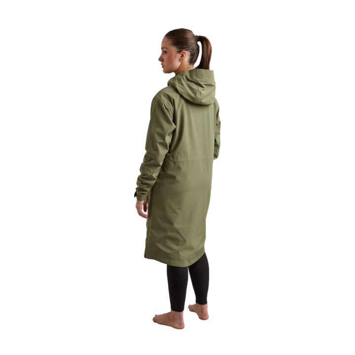 Women's Pursuit Waterproof Lightweight Changing Robe Jacket - Olive Green