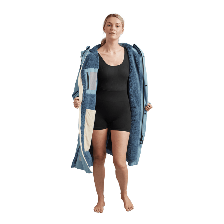 Women's Long Sleeve Waterproof Dry Changing Robe Alter Evo - Alpine Blue