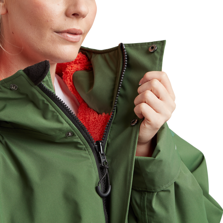 Women's Long Sleeve Waterproof Dry Changing Robe Alter Evo - Forest Green