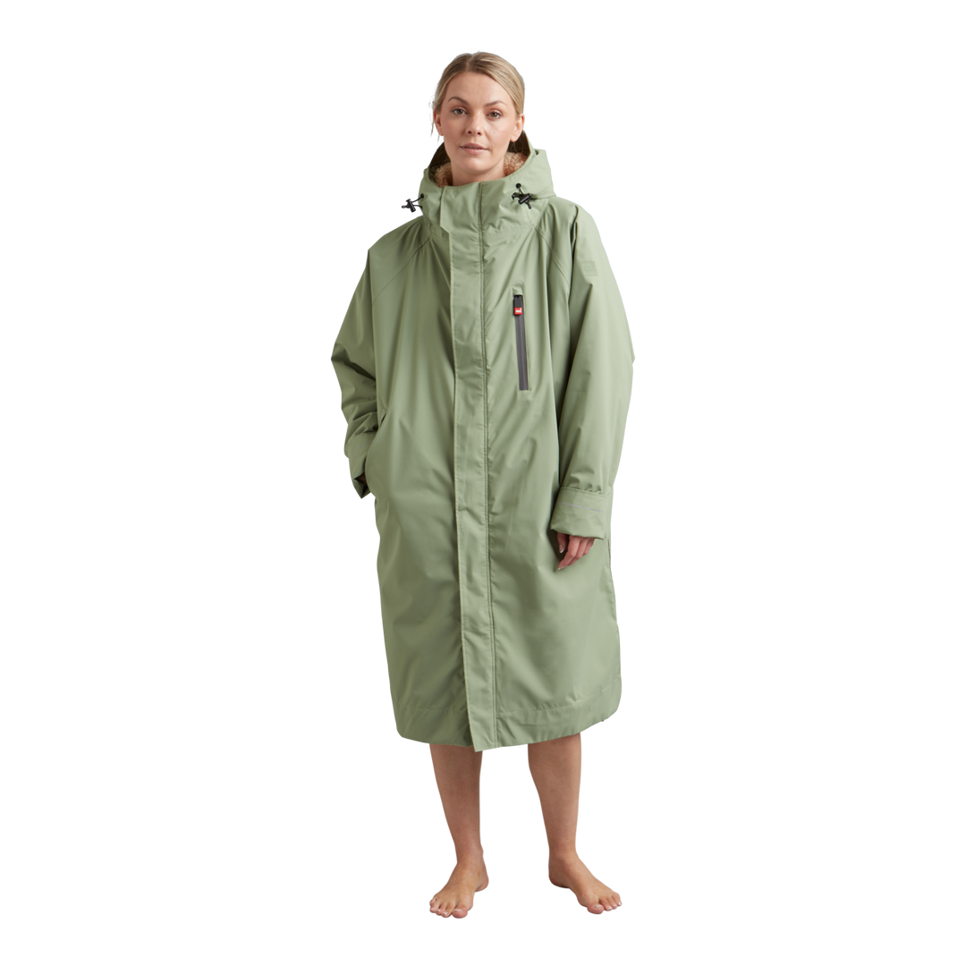 Women's Long Sleeve Waterproof Dry Changing Robe Alter Evo - Sage Green