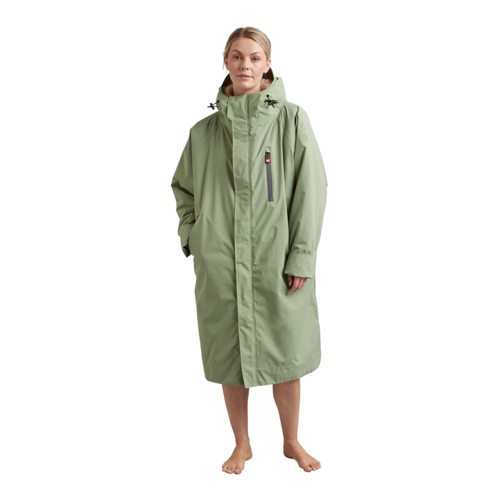 Women's Long Sleeve Waterproof Dry Changing Robe Alter Evo - Sage Green