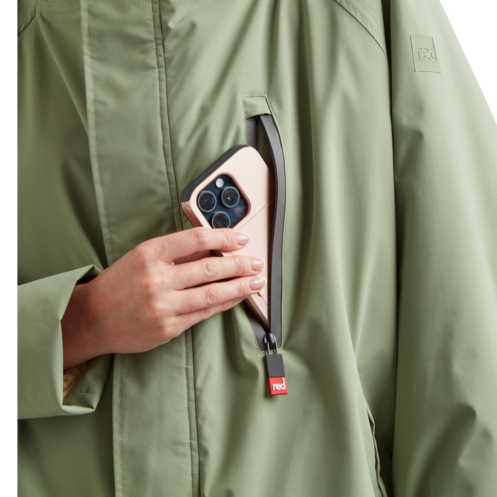 Women's Long Sleeve Waterproof Dry Changing Robe Alter Evo - Sage Green