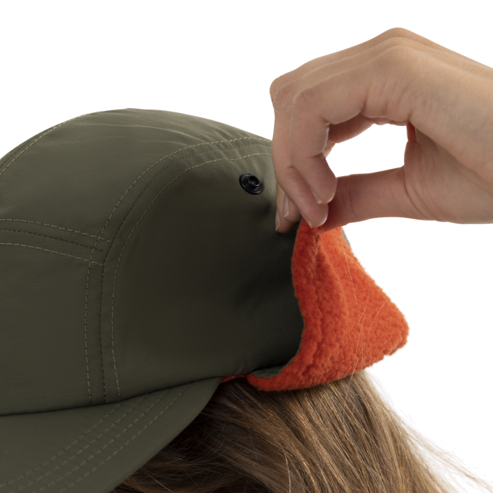 Fleece-Lined Peaked Trapper Hat - Forest Green