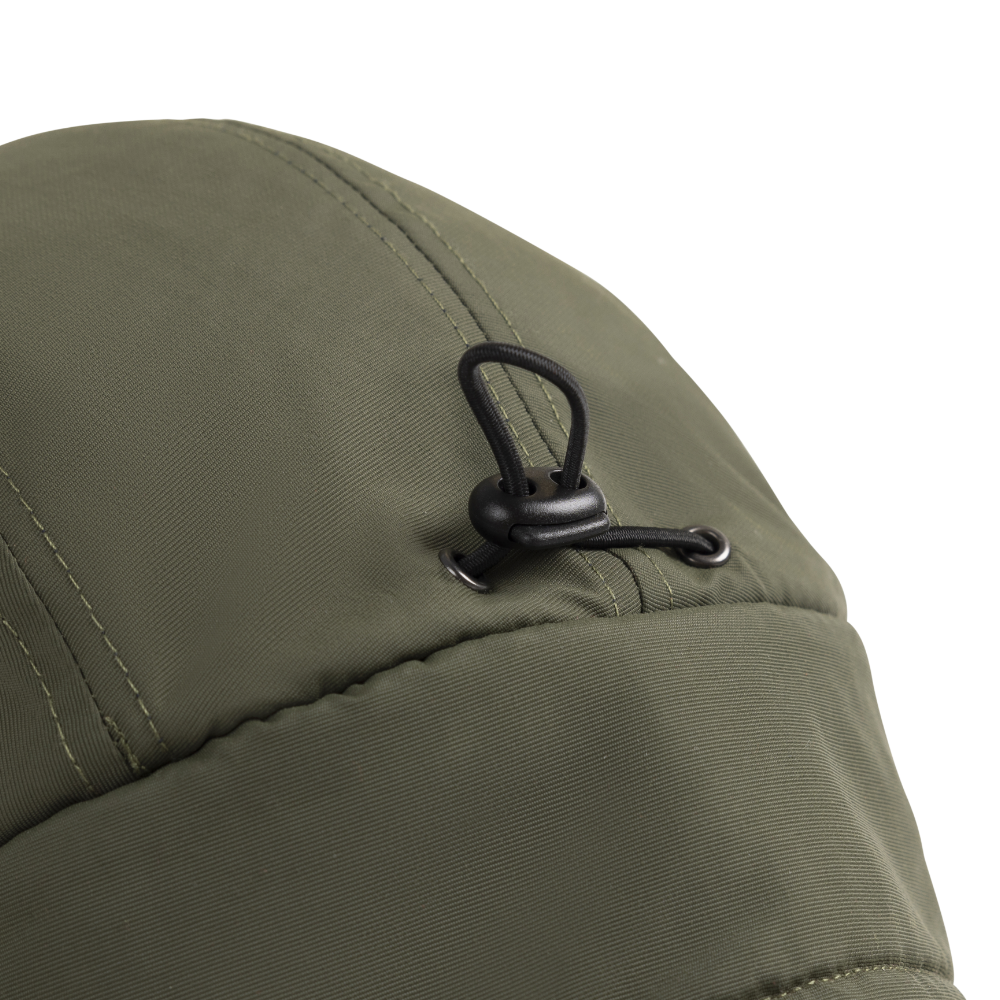 Fleece-Lined Peaked Trapper Hat - Forest Green