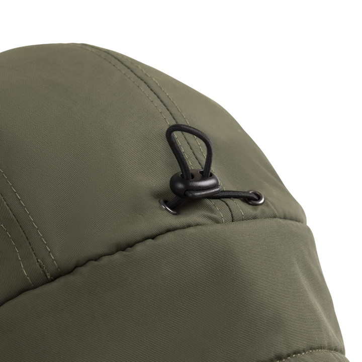 Fleece-Lined Peaked Trapper Hat - Forest Green