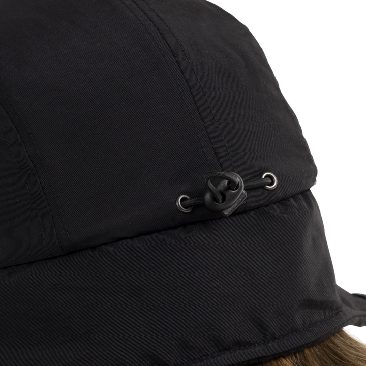 Fleece-Lined Peaked Trapper Hat - Stealth Black