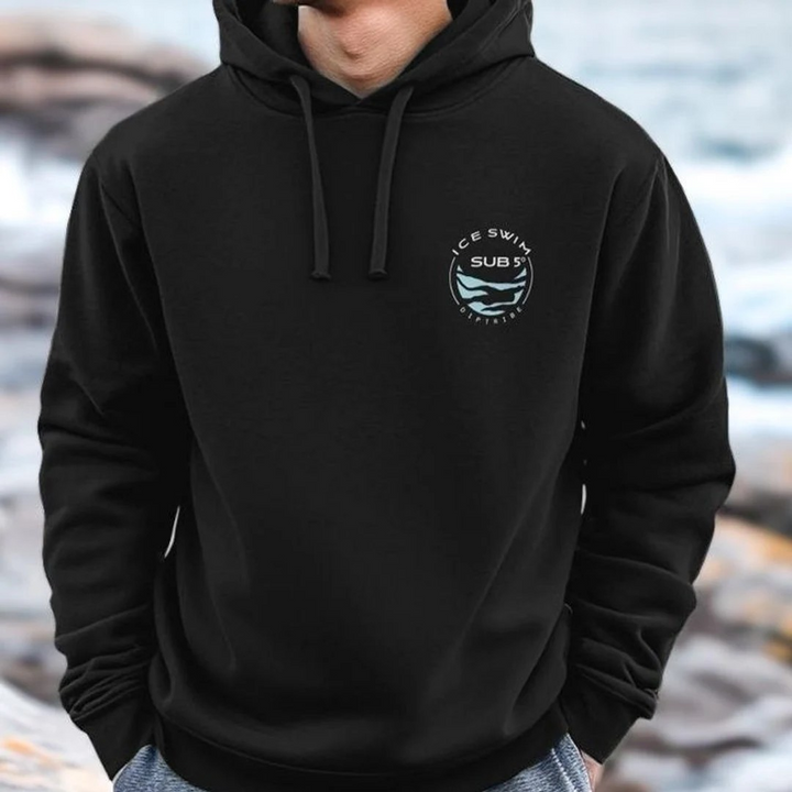 Winter Season Ice Swimmer Sub 5 Men's Hoodie