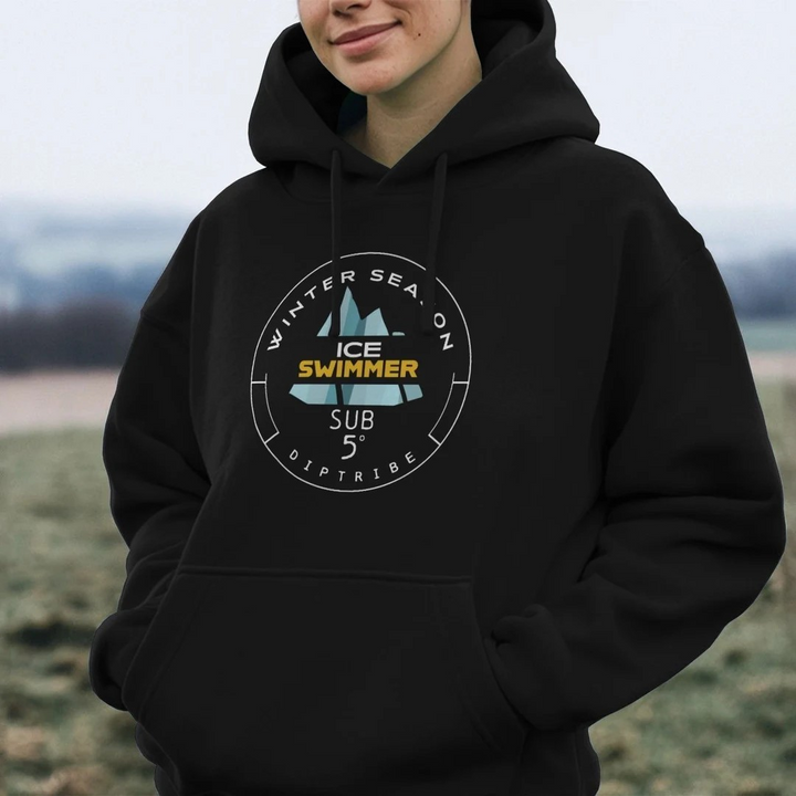 Winter Season Sub 5 Ice Swimmer Unisex Hoodie