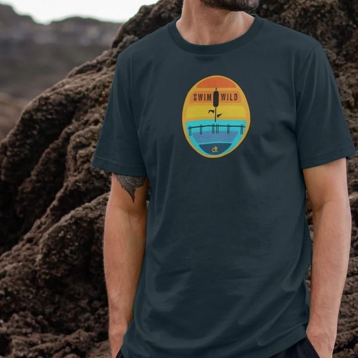 Sunset Swim Wild Men's T-Shirt