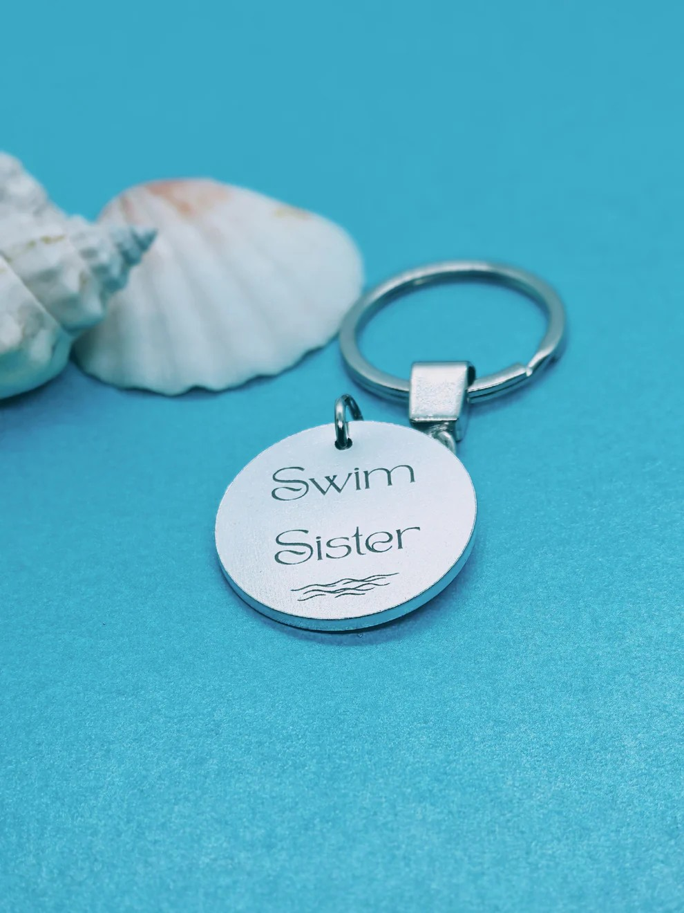 'SWIM SISTER' Keyring – Outdoor Swimmer Shop