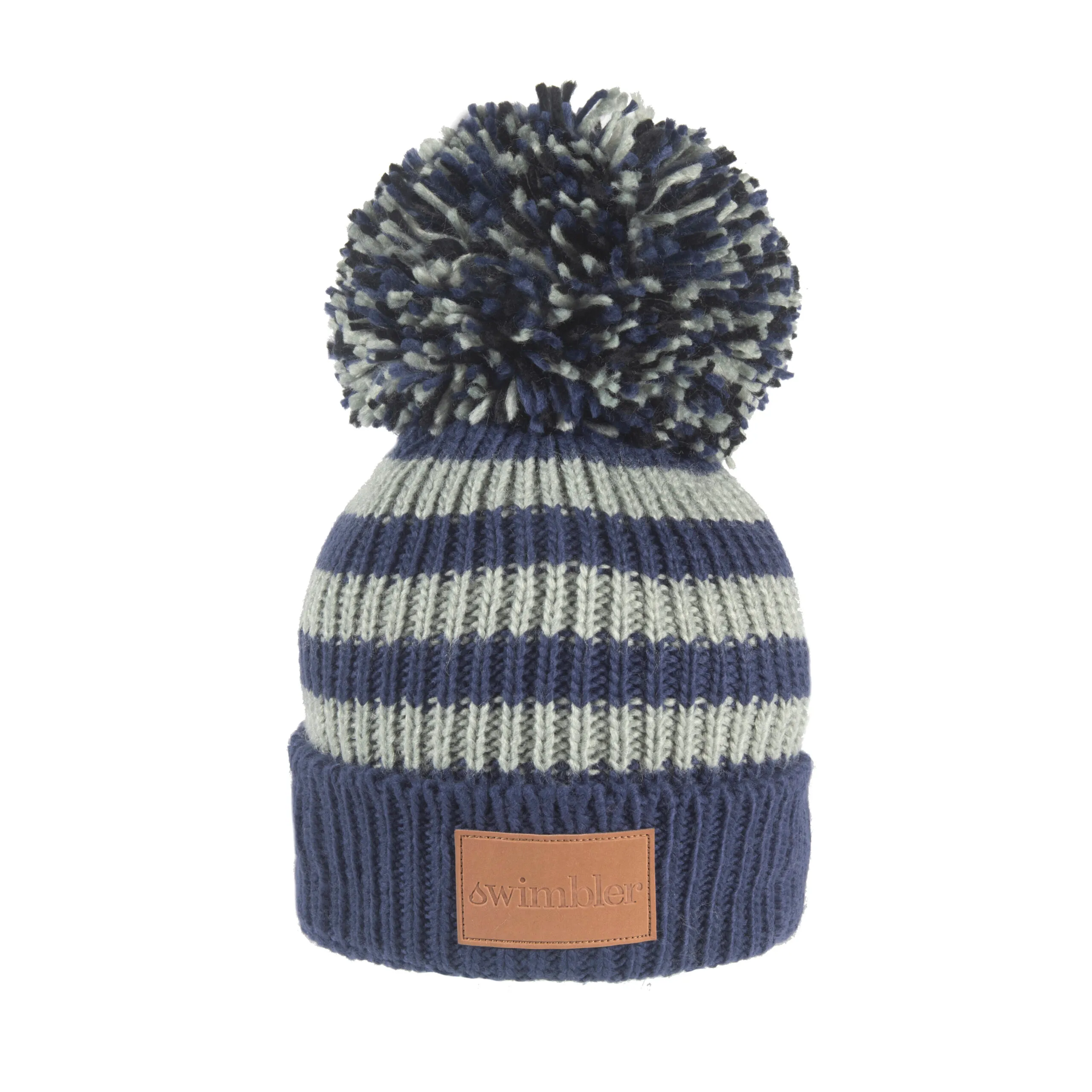 Swimbler Night Sky Navy Grey Waterproof Bobble Hat