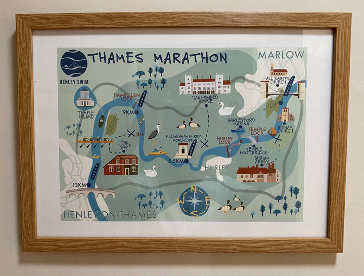 Thames Marathon A3 Print