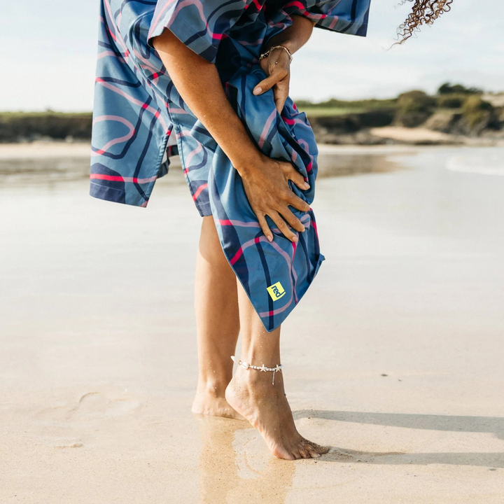 Compact Quick Dry Microfibre Adventure Towel 80 x 40cm - Tidal Textures