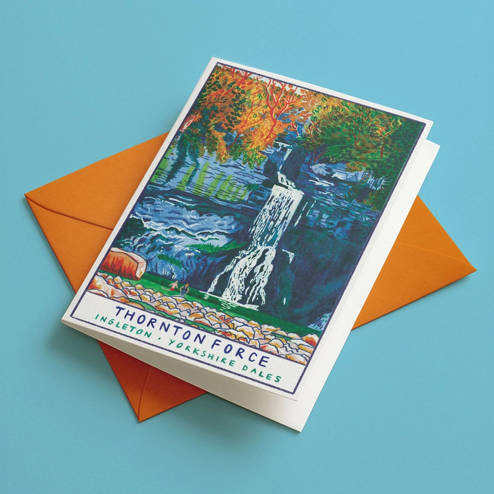 Thornton Force Wild Swimming Waterfall Card - Yorkshire