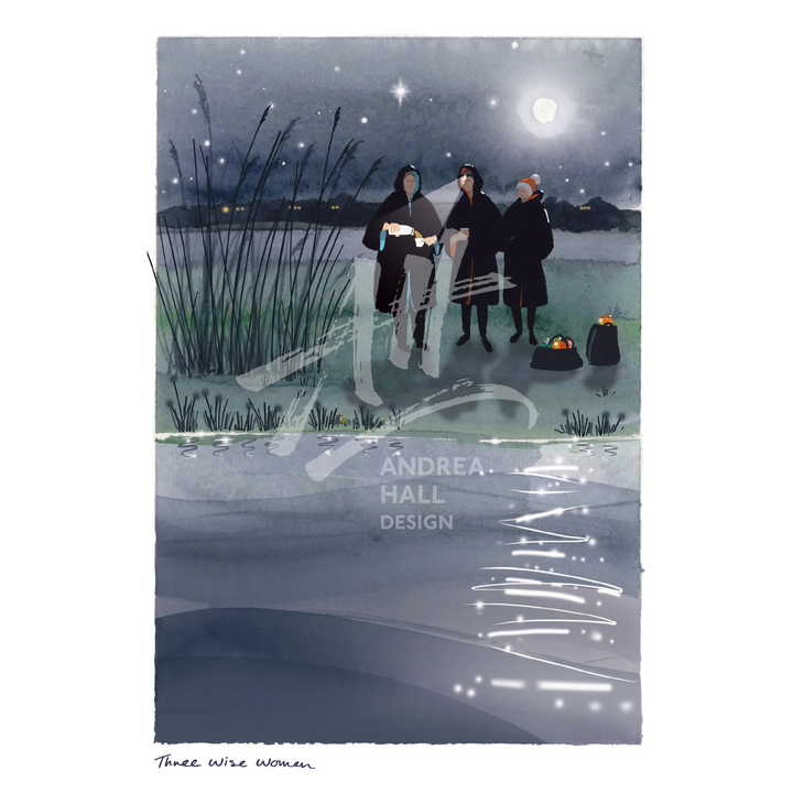 Wild Swimming Christmas Card – Three Wise Women