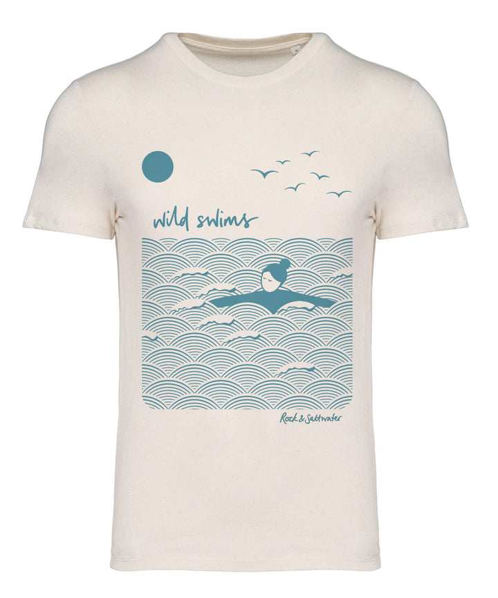 Organic cotton wild swimming t-shirt