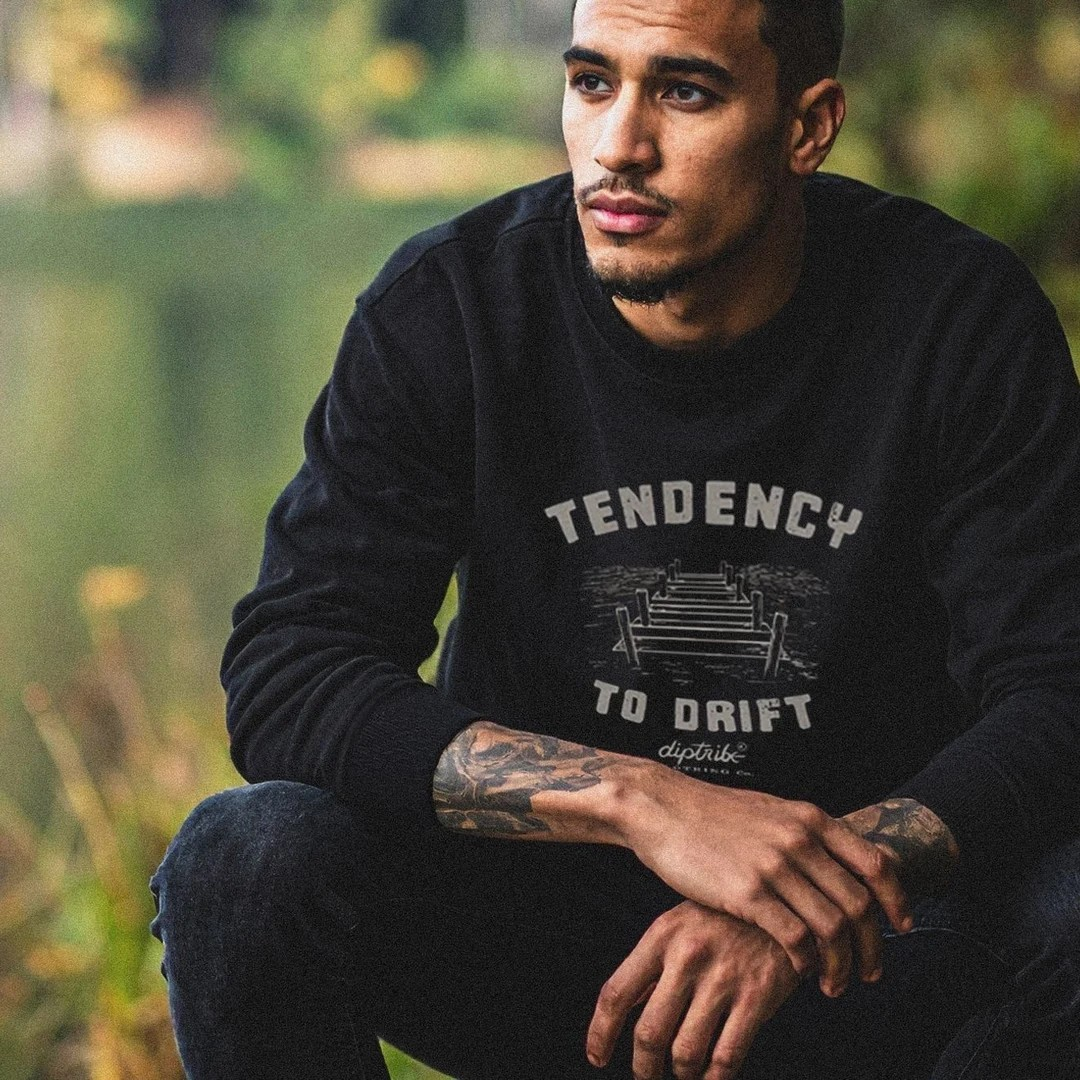 Tendency To Drift Men's Grey Sweatshirt