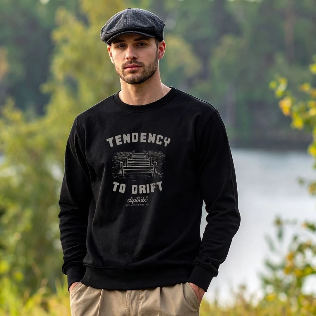 Tendency To Drift Men's Grey Sweatshirt