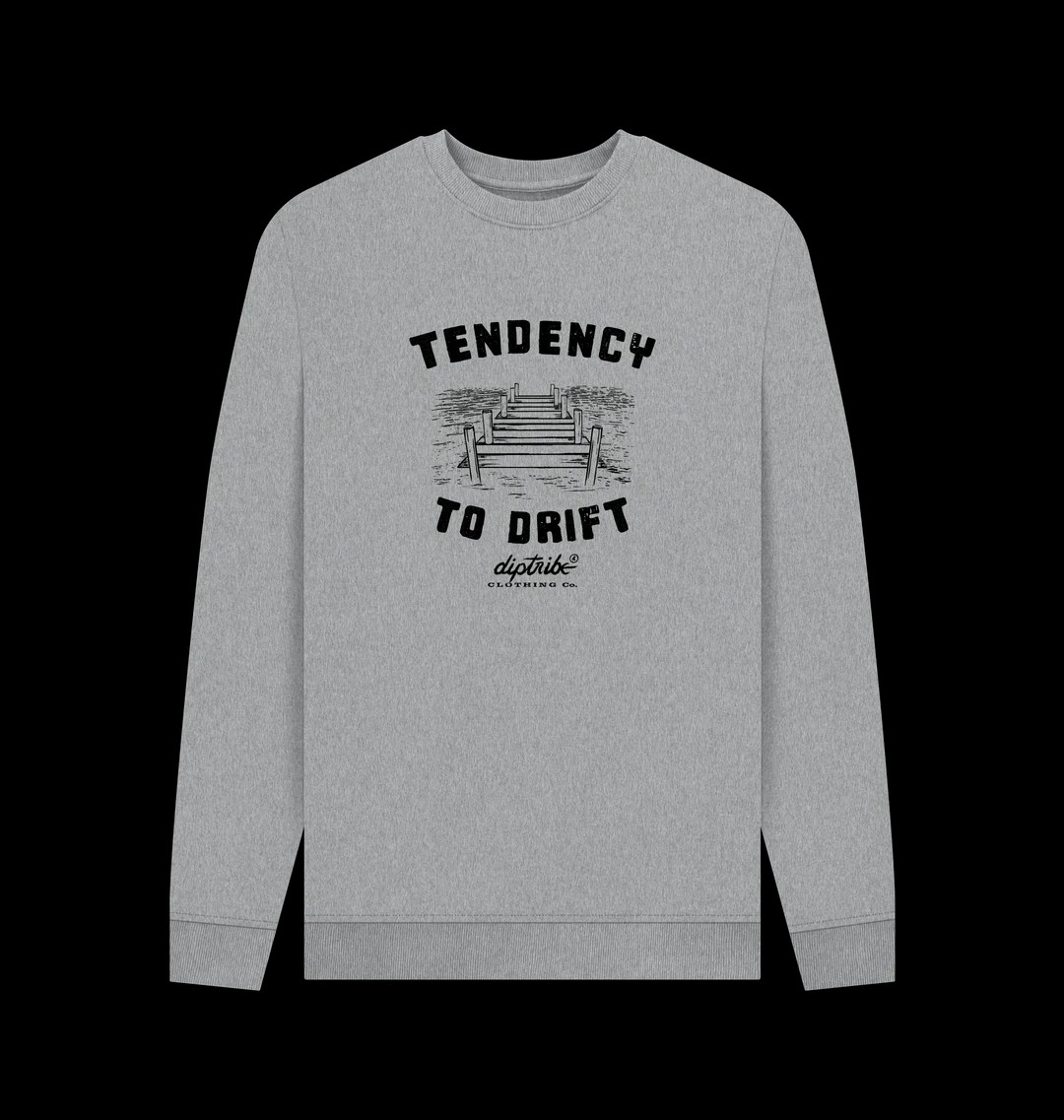 Tendency To Drift Men's Grey Sweatshirt