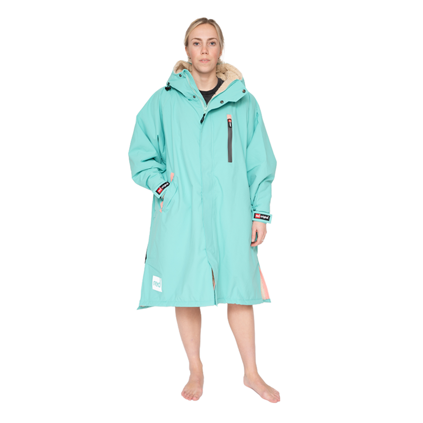 Women's Long Sleeve Pro Change Robe EVO - Icebergs Aqua