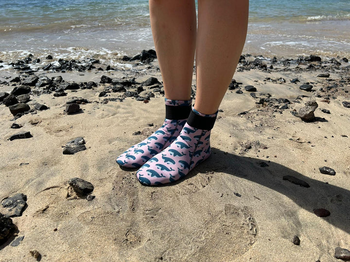 Neoprene wild swimming socks: Humpback
