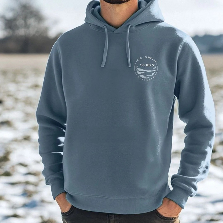 Winter Season Ice Swimmer Sub 5 Men's Hoodie
