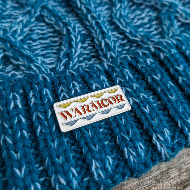 Cable Knit Bobble Hat - Blue & Teal