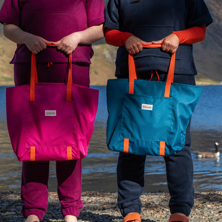 Waterproof Canvas Tote Bag - Teal
