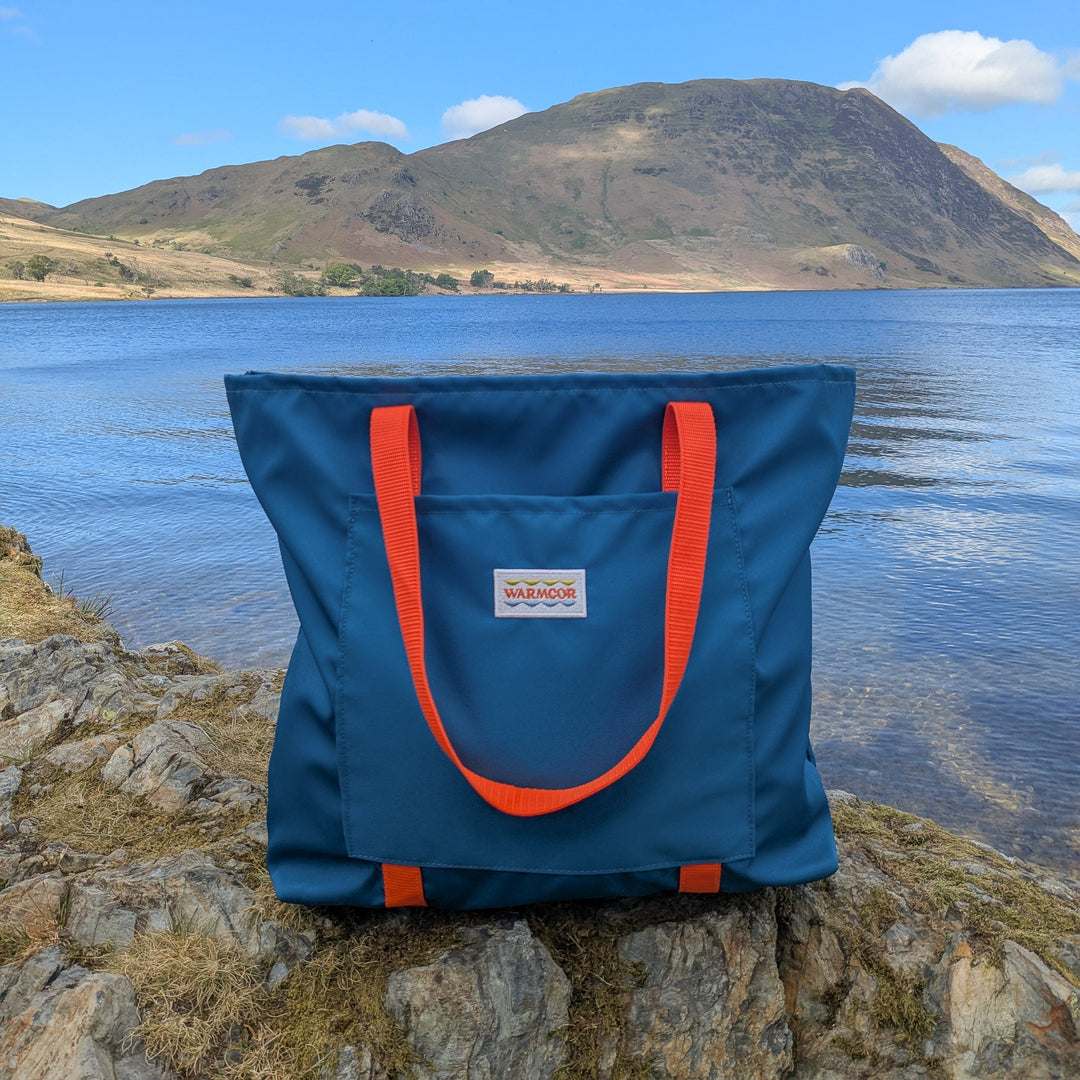 Waterproof Canvas Tote Bag - Teal