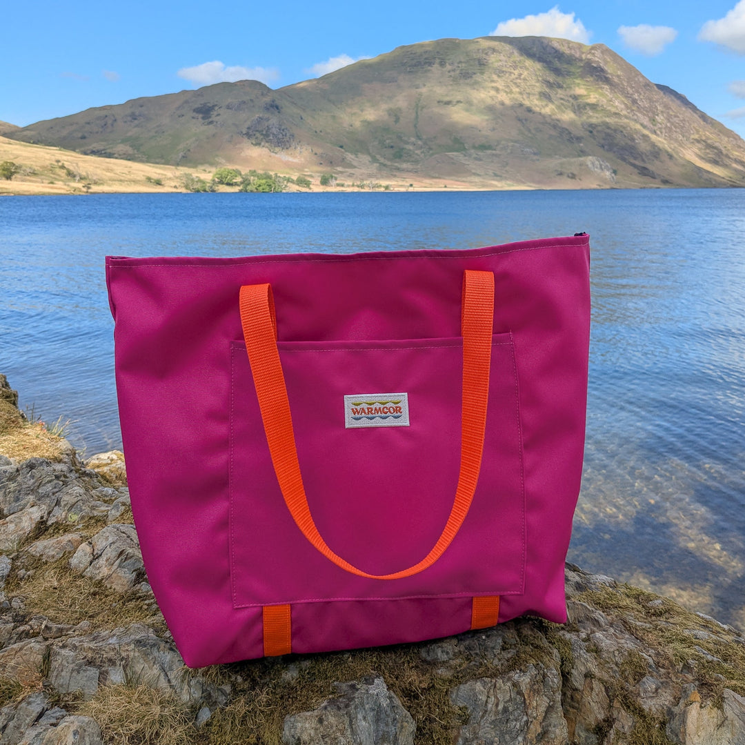 Waterproof Canvas Tote Bag - Pink
