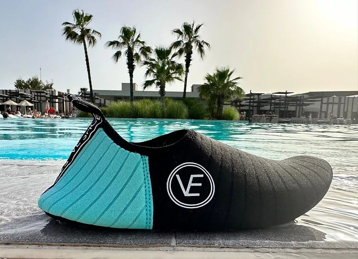 Adult 'The Sporty' Recyclable Aqua Water Shoe with Black Sole