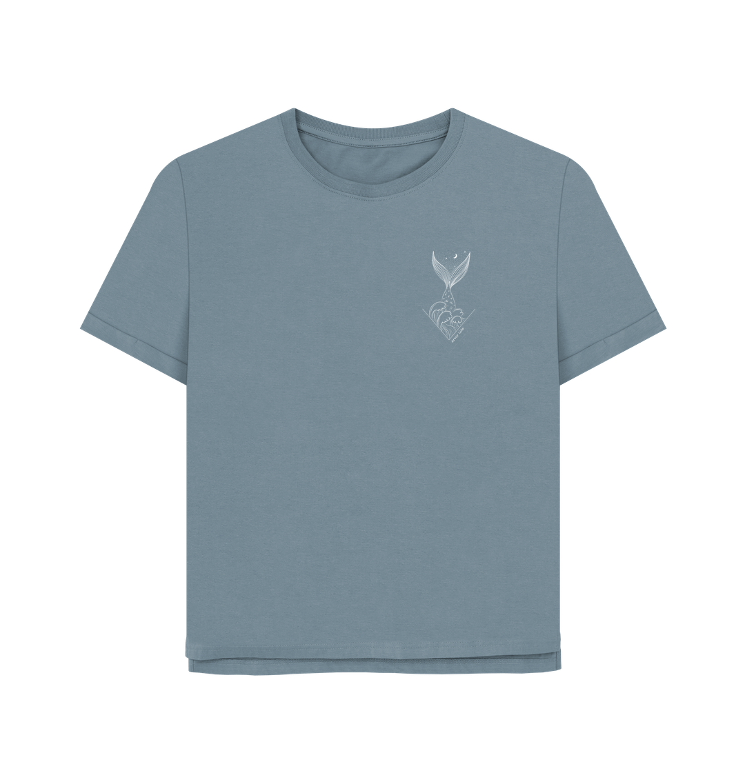 Stone Blue Printed T-shirt