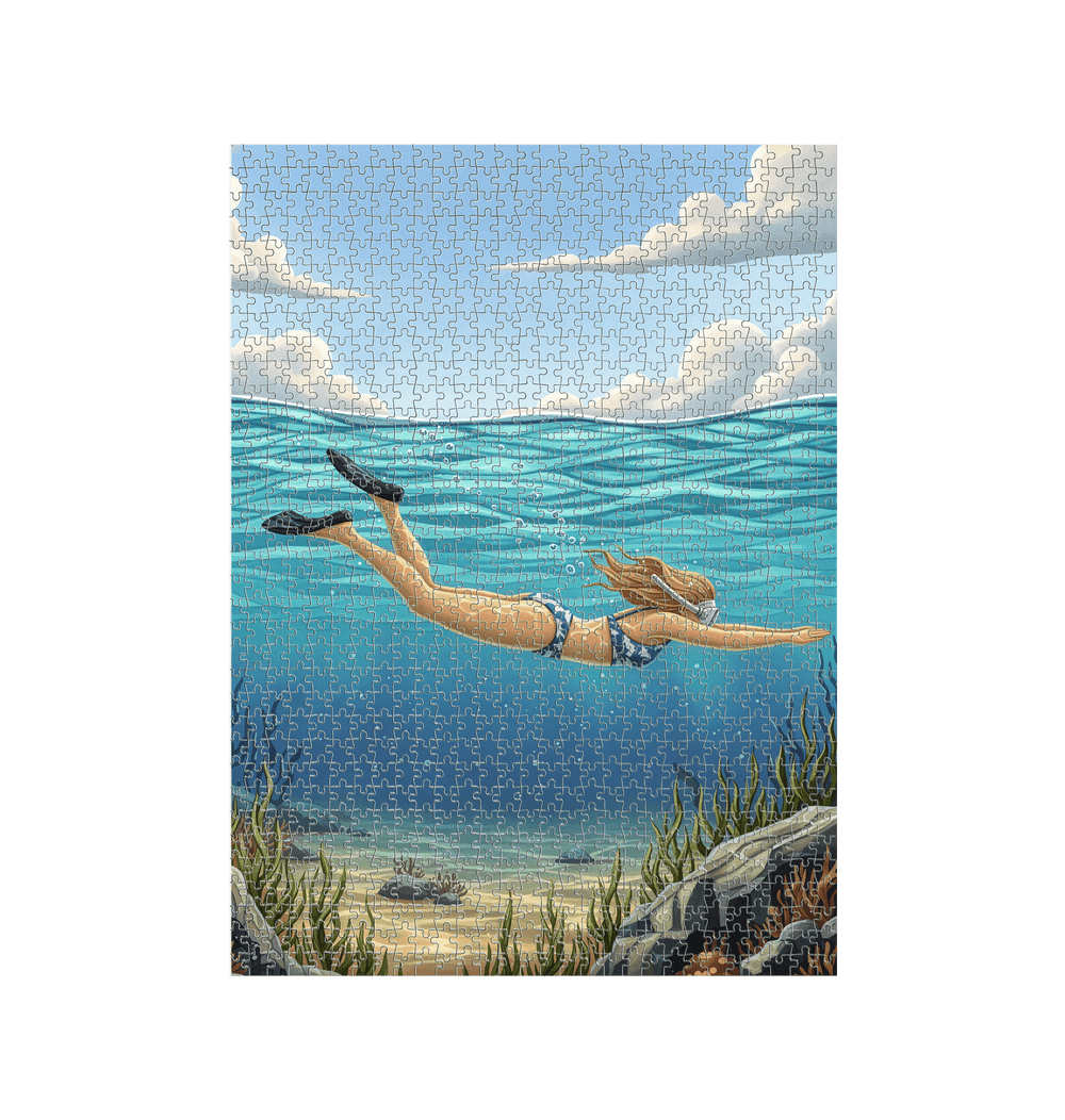 White Jigsaw Puzzles Front