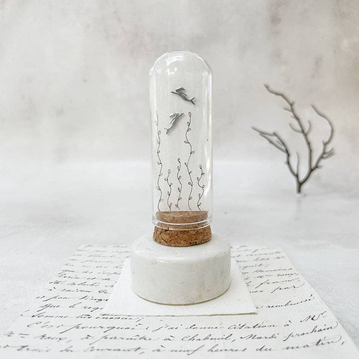 Mermaid Stud Earrings in a Bottle